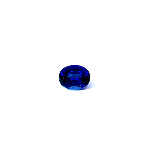 Lab Grown Oval-Shaped Royal Blue Sapphire